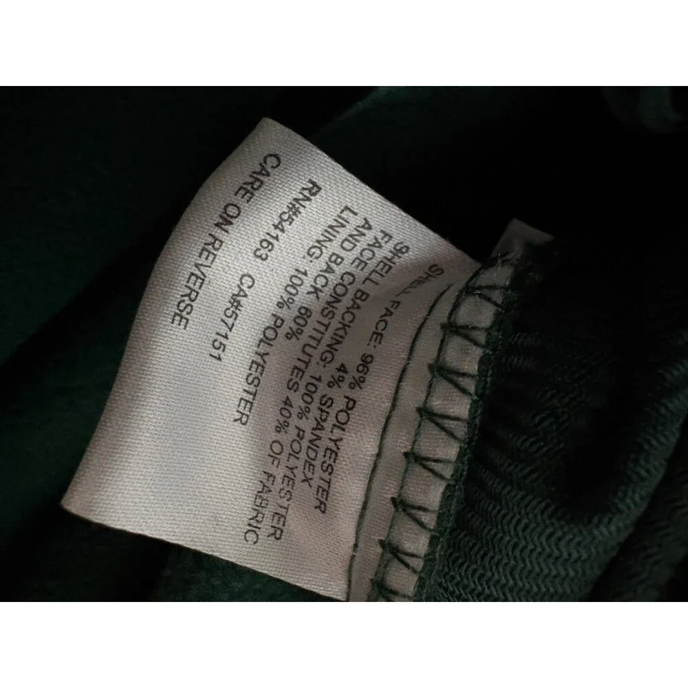 Green Bay Packers Jacket mens Small Full Zip Green Long Sleeve Zip Pockets